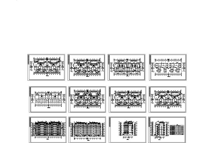 住宅楼建筑设计施工图(共12张)_文档下载